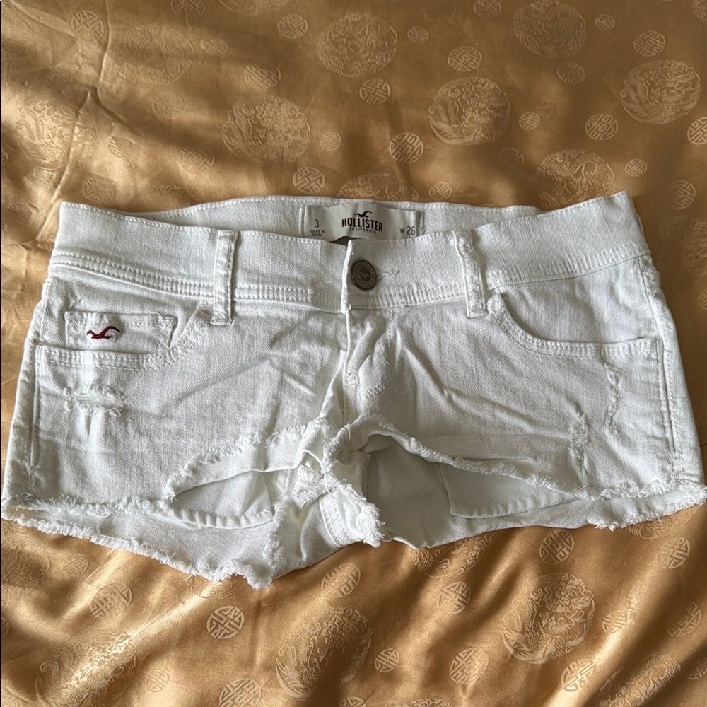 Hollister White Denim Cutoff Shorts - Women's